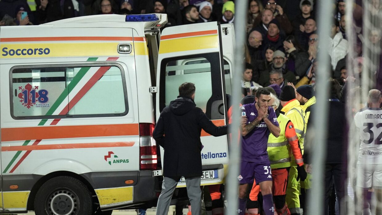 Fiorentina's Bove Hospitalized After Collapsing During Match